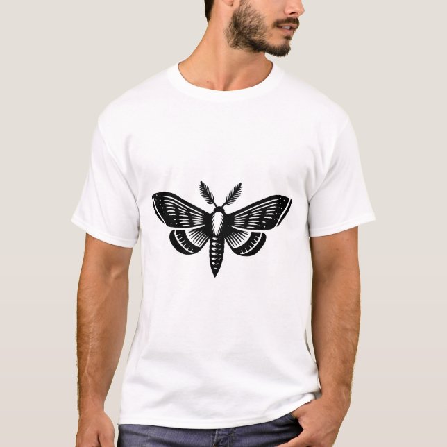 Moth - Black T Shirt (Framsida)