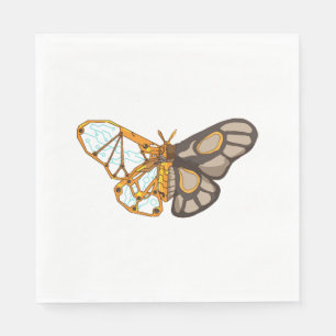 Moth Butterfly Dragonfly Insekt Pappersservett