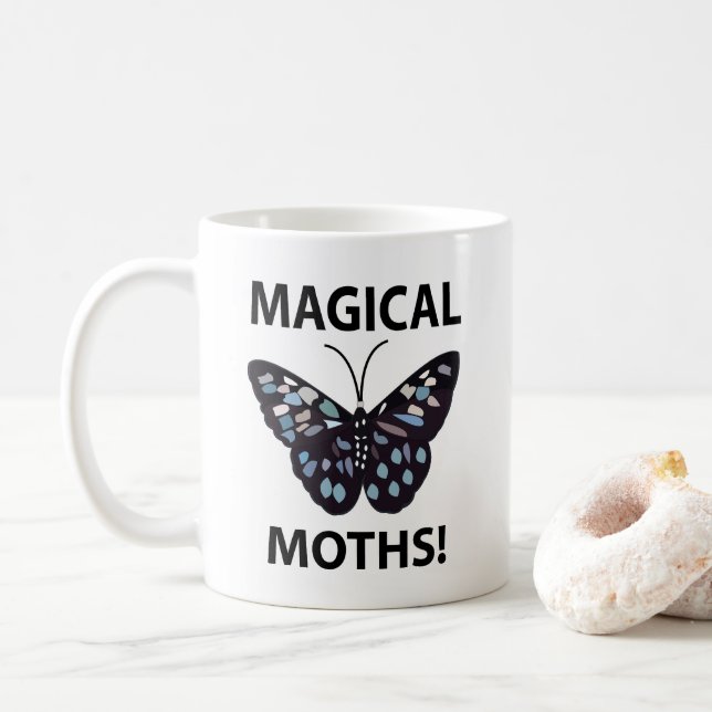 Moth Butterfly Magic Moths Kaffemugg (Med munk)