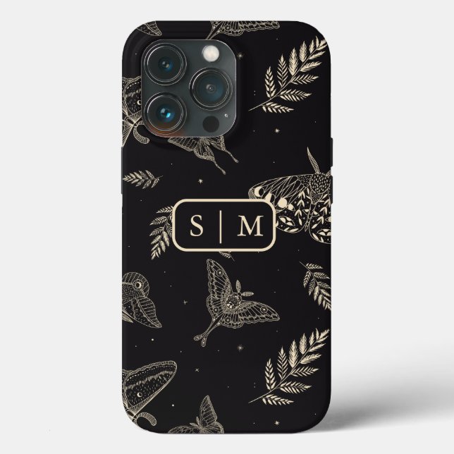 Moth Butterfly mönster Fodral-Mate iphone case (Baksida )