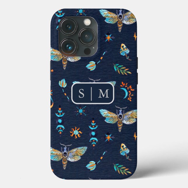 Moth Butterfly mönster Fodral-Mate iphone case (Baksida )