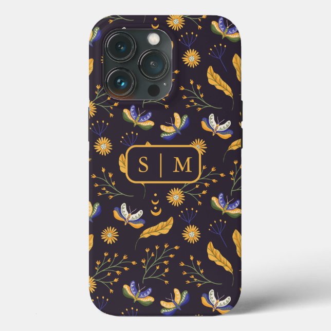 Moth Butterfly mönster Fodral-Mate iphone case (Baksida )