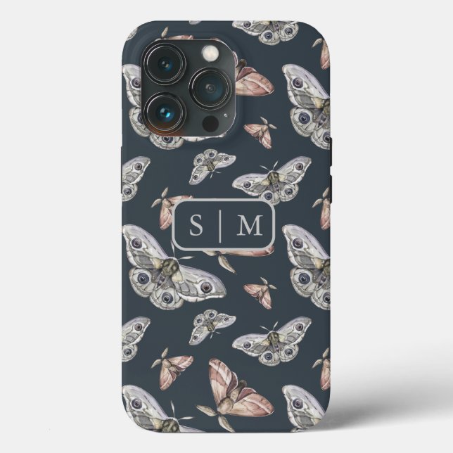 Moth Butterfly mönster Fodral-Mate iphone case (Baksida )