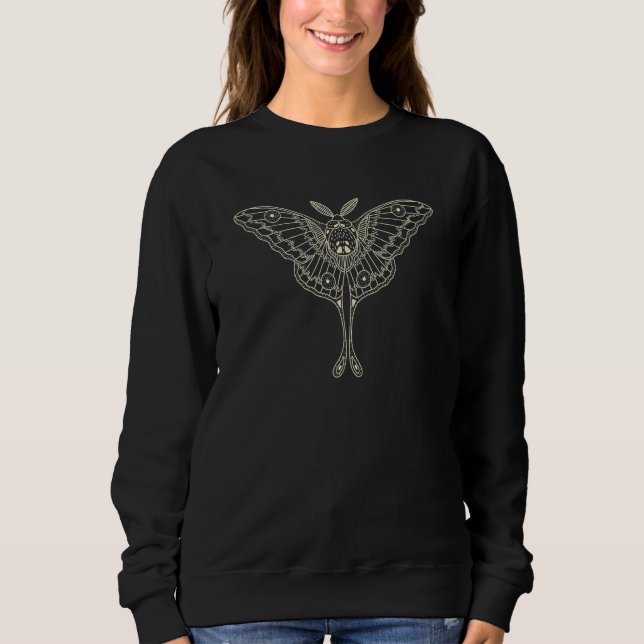 Moth Dark Academia Clothes Aesthetic Celestial Ast T Shirt (Framsida)