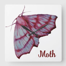 Moth Fyrkantig Klocka