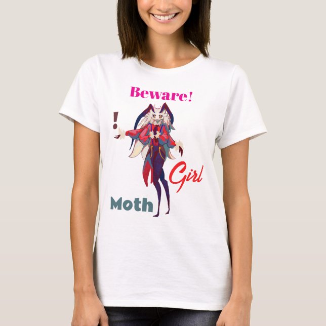 Moth girl anime t shirt (Framsida)