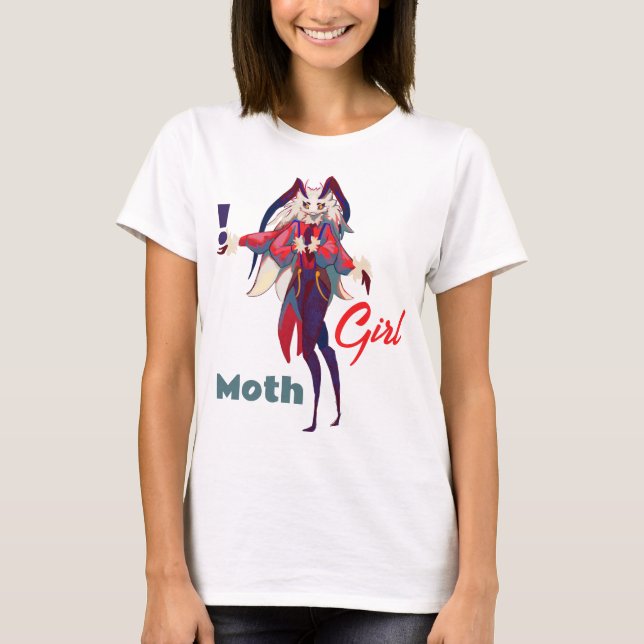 Moth girl anime t shirt (Framsida)