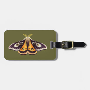 Moth Insekt Art Goblincore Saturnia Witchy Grönt Bagagebricka