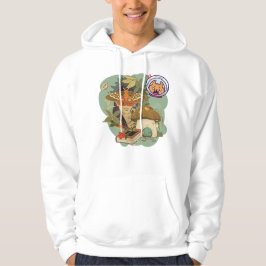 Moth Masked Spirit & Cosmic Cat: Förtrollad Skog  Hoodie