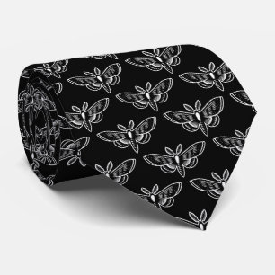 Moth Mönster - White on Black Slips