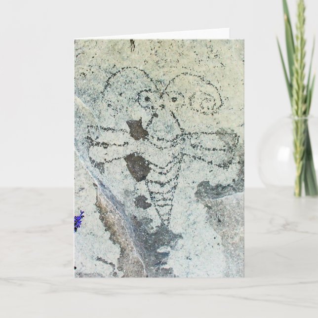 Moth Petroglyph Three Rivers Petroglyph Site Kort (Framsida)