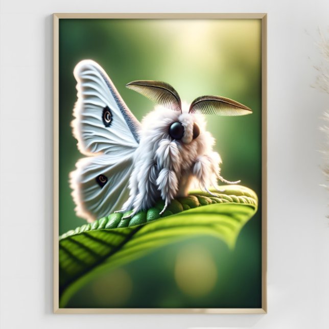 Moth Pudel Fantasy Surreal Mutatory Moth Poster (Skapare uppladdad)