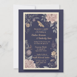 Moth, Ro och Thistle Wedding bjudande Inbjudningar
