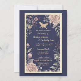 Moth, Ro & Thistle Wedding bjudande II Inbjudningar