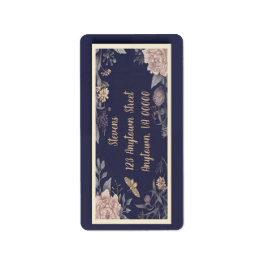 Moth, Rose & Thistle Returadressetiketter Adressetikett