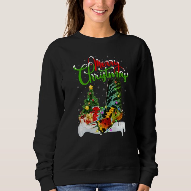 Moth Xmas Dekorationer Santa Moth Jul T Shirt (Framsida)