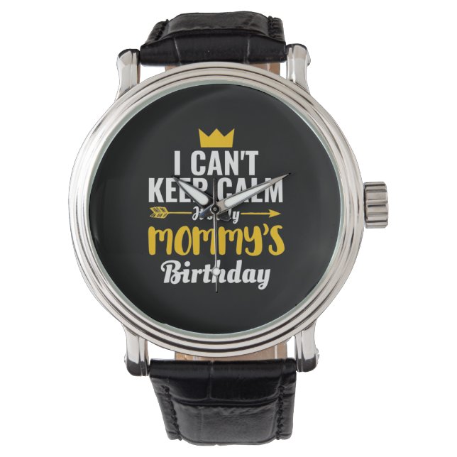 Mother Art | Det är min mammas födelsedag Armbandsur (Framsida)