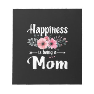 Mother Art Happiness Is Being A Mom Birthday Anteckningsblock