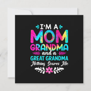 Mother Art Jag är en mamma stor farmor födelseda Inbjudningar