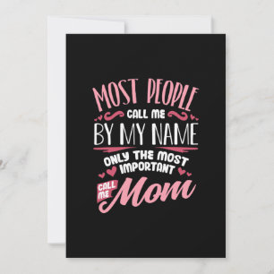 Mother Art Viktigaste kalla mig Mamma födelsedag Inbjudningar