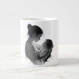 Mother & Baby artwork Jumbo Mugg