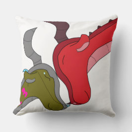 Mother & Baby Dragon + Raised Eyebrow Mood Kudde