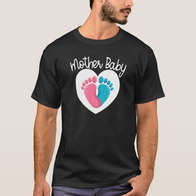 Mother Baby Nurse Appreciation Postpartum Team Nur T Shirt (Framsida)