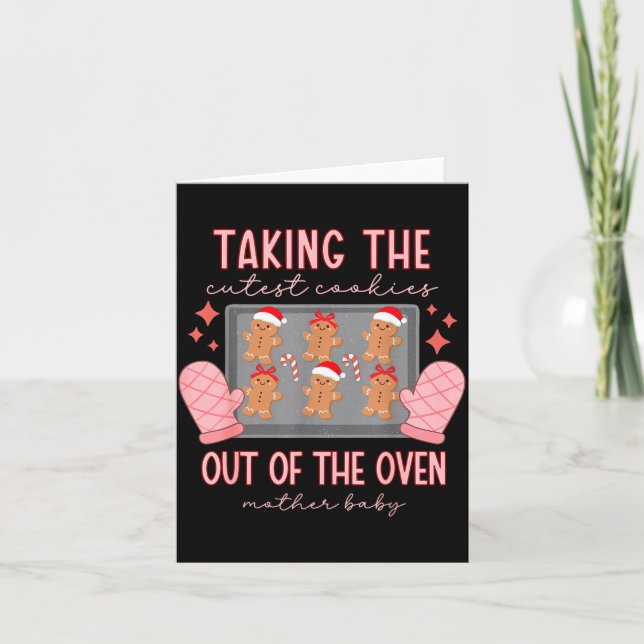 Mother Baby Nurse Christmas Mbu Stpartum Nurse Xma Kort (Framsida)