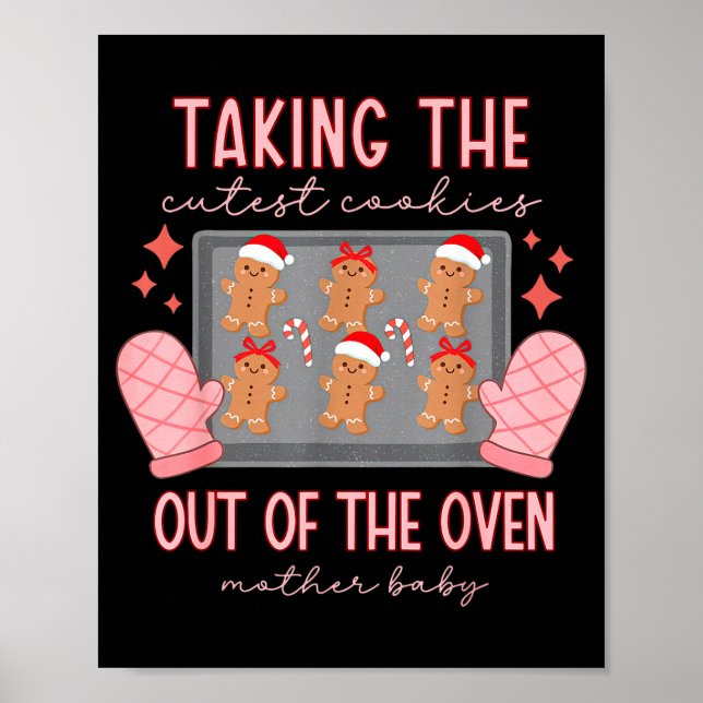 Mother Baby Nurse Christmas Mbu Stpartum Nurse Xma Poster (Framsidan)