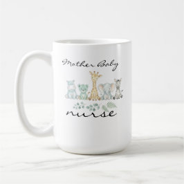 Mother Baby Nurse Safari Jungle Animal Nursery Kaffemugg