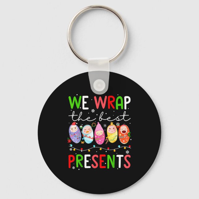 Mother Baby Unit Christmas Labor And Delivery Nurs Nyckelring (Framsida)