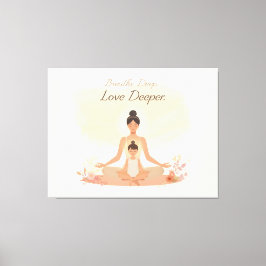 Mother & Child Meditation Serenity Art Canvastryck