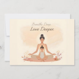 Mother & Child Meditation Serenity Art Julkort