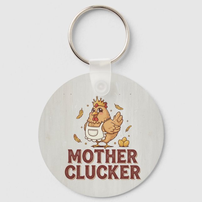 Mother Clucker Nyckelring (Framsida)