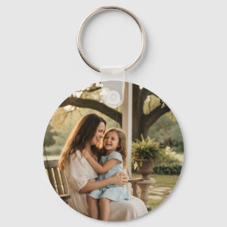 Mother daughter love photo mothers day family gift nyckelring
