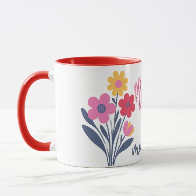 Mother day modern design mugg (Vänster)
