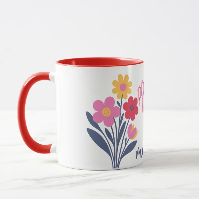 Mother day modern design mugg (Vänster)