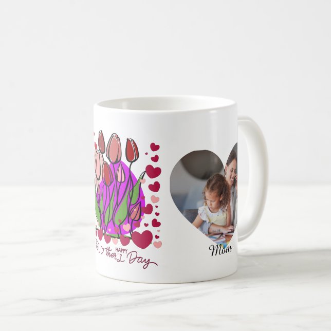 MOTHER DAY SPECIAL GIFT PERSONALIZED  KAFFEMUGG (Framsida höger)