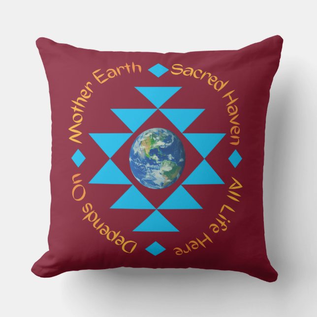 Mother Earth - Sacred Haven  Kudde (Framsida)