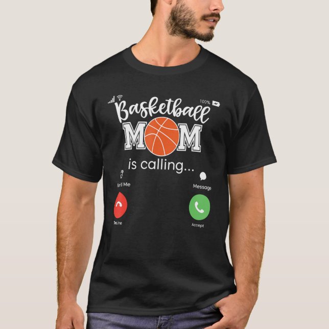 Mother Game Day Basket Ball Mama Sport Basketball  T Shirt (Framsida)