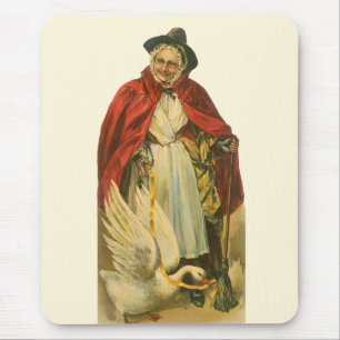 Mother Goose Antik Viktoriansk Saga Bok Musmatta
