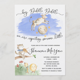 Mother Goose Bebisdopp Inbjudan