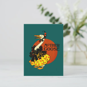 Mother Goose från klassisk barnbok Vykort