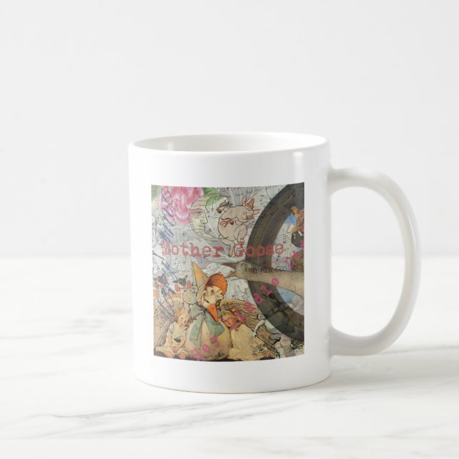 Mother Goose-rim och sagor för barn Kaffemugg (Höger)