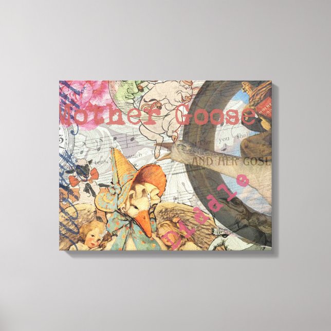 Mother Goose-rim saga Canvastryck (Framsida)