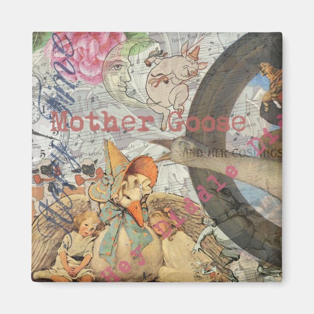 Mother Goose-rim saga för barn Magnet (Framsidan)