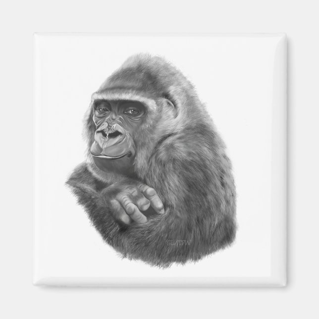 Mother gorilla Magnet  母ゴリラのマグネッド (Framsidan)