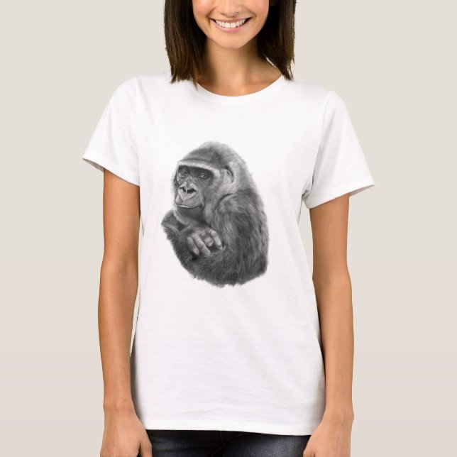 Mother gorilla T-shirt 母ゴリラのTシャツ (Framsida)