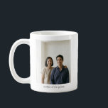 Mother Groom Two Photo Keepsake Sentimental Custom Kaffemugg<br><div class="desc">This mother of the groom mug features two photos with "mother of the groom" text below. Customizable with your photos. A meaningful way to thank mom or give her something she'll actually use every morning while remembering your big day.</div>