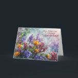 Mother in Law Happy Mothers Day with Pretty Flower Kort<br><div class="desc">To a wonderful Mother-in-Law on the Mother's Day holiday. You can word this as you like,  too. It is customizable on the cover and inside. Pretty colors.</div>